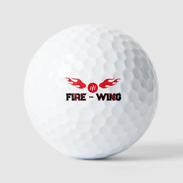 Flaming Golf Ball Fire Wings (Front)