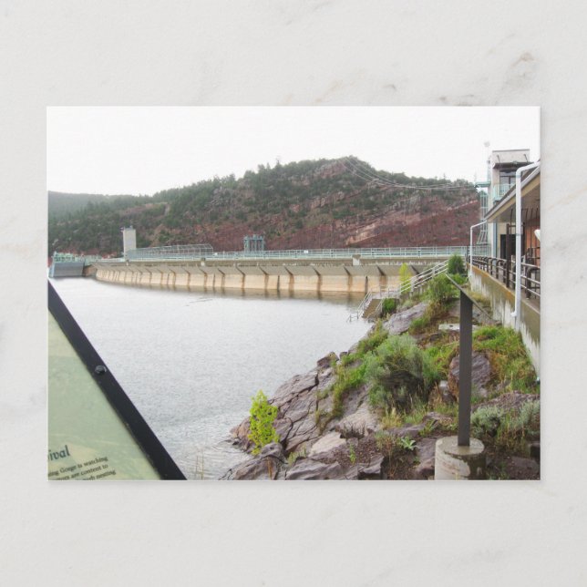 Flaming Gorge Dam on Green River, NE Utah Postcard (Front)