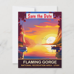 Flaming Gorge Utah Harbour Wedding Invitation
