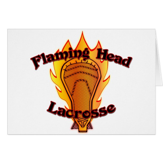 Flaming Head Lacrosse (Front Horizontal)