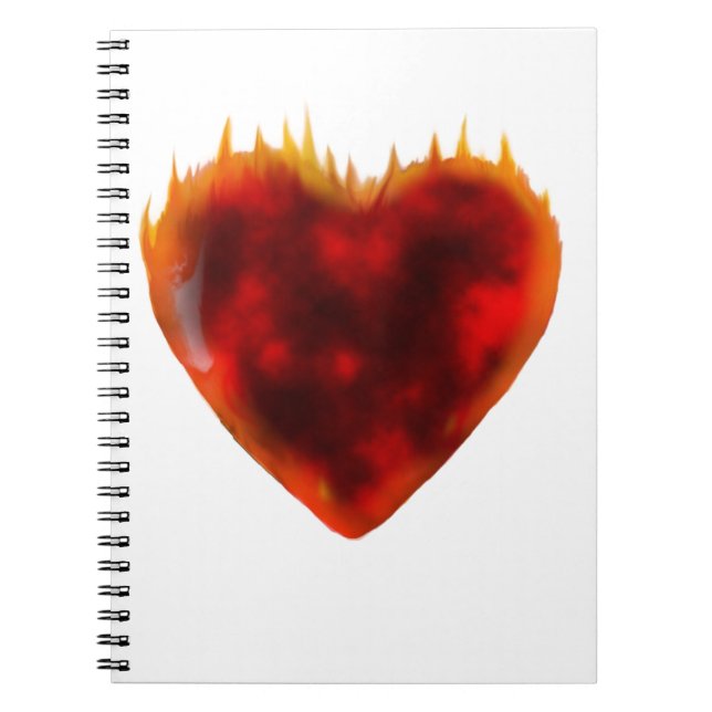 Flaming Heart Notebook (Front)