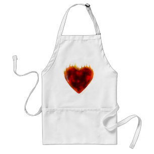 Flaming Heart Standard Apron