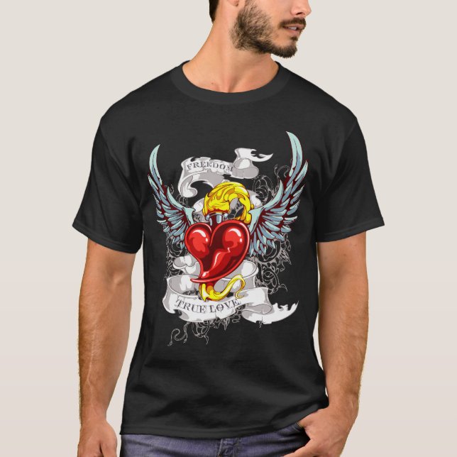 Flaming Heart T-Shirt (Front)
