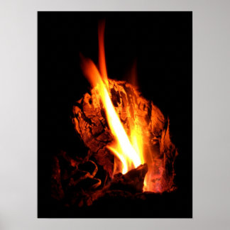 Flaming Hollow Poster