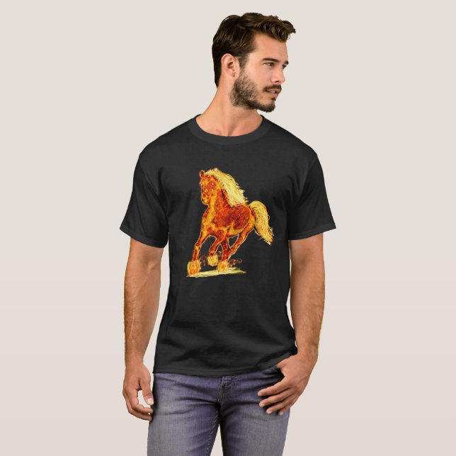 Flaming Horse T-Shirt (Front Full)