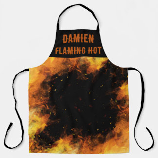 Flaming Hot Chef Flames Personalise Apron