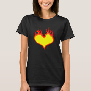 FLAMING HOT HEART T-Shirt