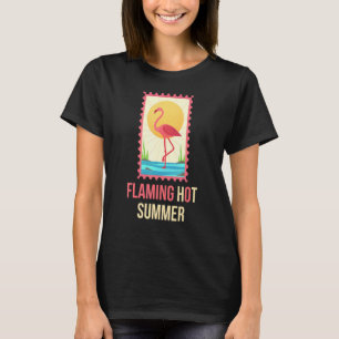 Flaming Hot Summer Clothes Women Kids Mens Pink Fl T-Shirt