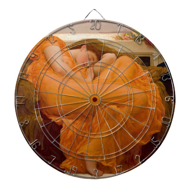 Flaming June (by Frederic Leighton) Dartboard (Front)