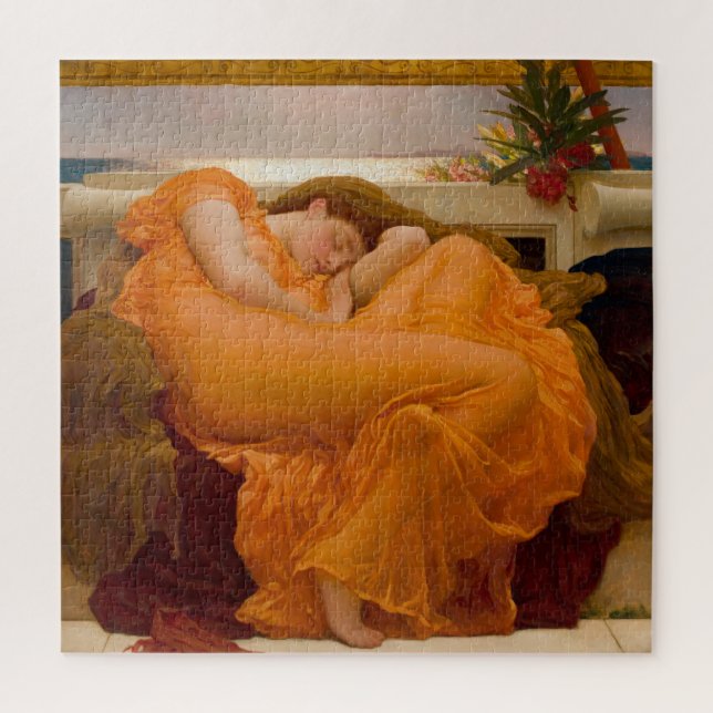 Flaming June (by Frederic Leighton) Jigsaw Puzzle (Vertical)