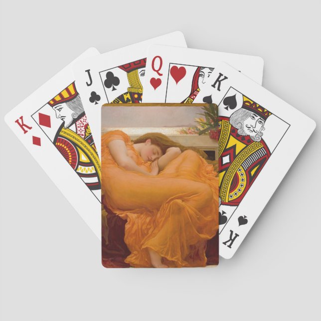 Flaming June (by Frederic Leighton) Playing Cards (Back)