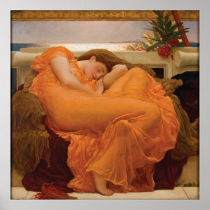 Flaming June by Frederic Leighton Poster