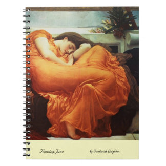 Flaming June by Frederick Leighton Notebook