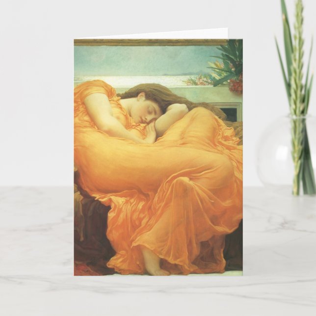 Flaming June by Lord Frederic Leighton Card (Front)