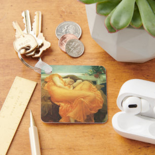 Flaming June by Lord Frederic Leighton Key Ring