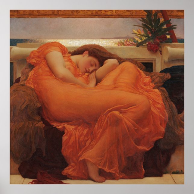 Flaming June by Lord Frederic Leighton Poster (Front)