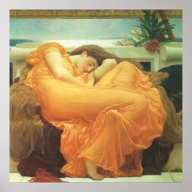 Flaming June by Lord Frederic Leighton Poster (Front)