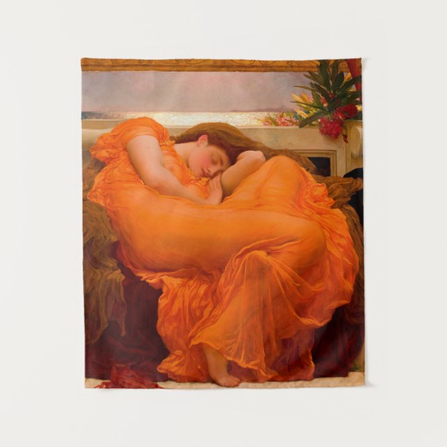 Flaming June by Lord Frederic Leighton Tapestry (Front)