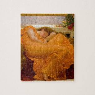 Flaming June by Sir Frederic Leighton Jigsaw Puzzle