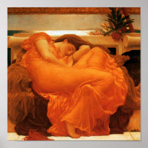 Flaming June Frederic Leighton Fine Art Poster