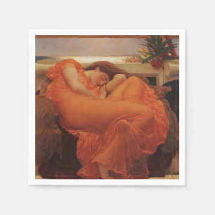 Flaming June Frederic Leighton Fine Art Print Napkin