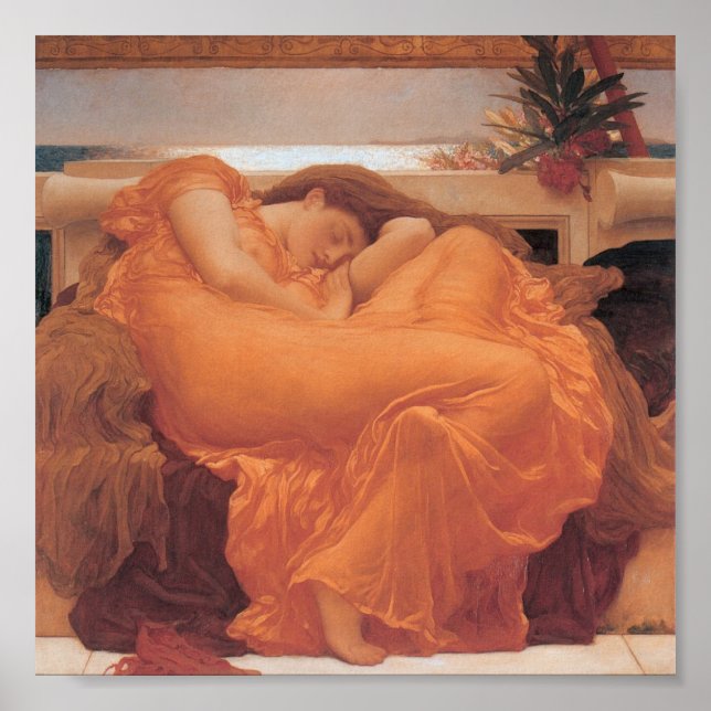 Flaming June, Leighton, 1895 Poster (Front)