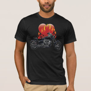 Flaming Love Biker Shirt