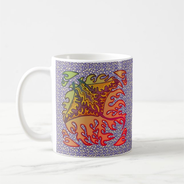 Flaming Manta Ray  mug (Left)