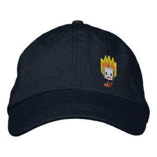 Flaming Mattson Marshmallow Hat: Left Front Style Embroidered Hat