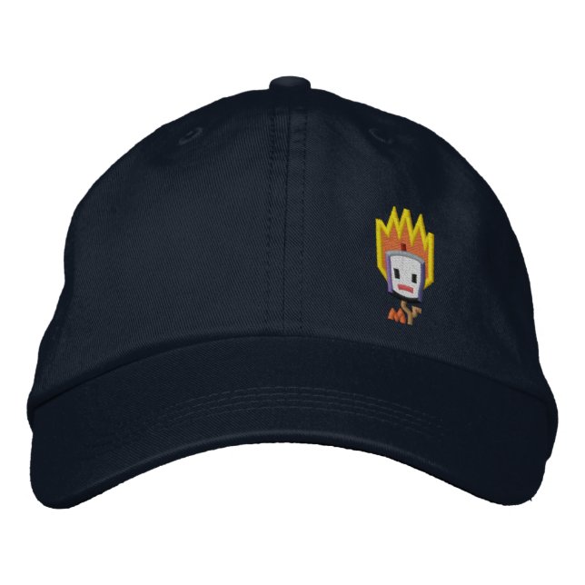 Flaming Mattson Marshmallow Hat: Left Front Style Embroidered Hat (Front)