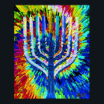FLAMING MENORAH POSTER<br><div class="desc">FRACTAL ART TO ENJOY ART BY AES STAPLE</div>