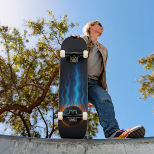 Flaming Meteor Skateboard