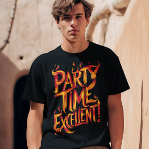 Flaming Party Time T-Shirt