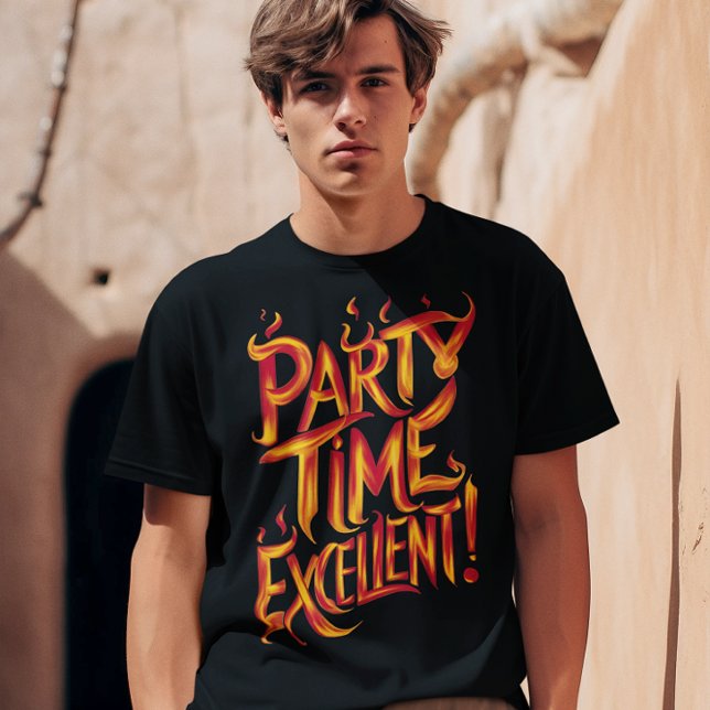Flaming Party Time T-Shirt (Creator Uploaded)
