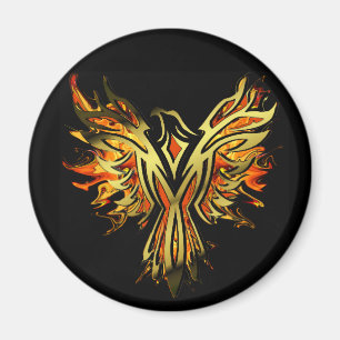Flaming Phoenix magnet