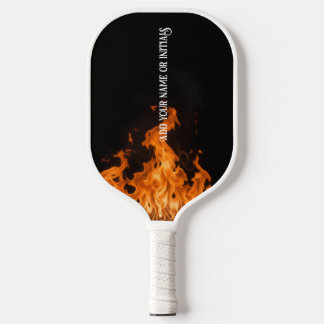 Flaming pickleball paddle