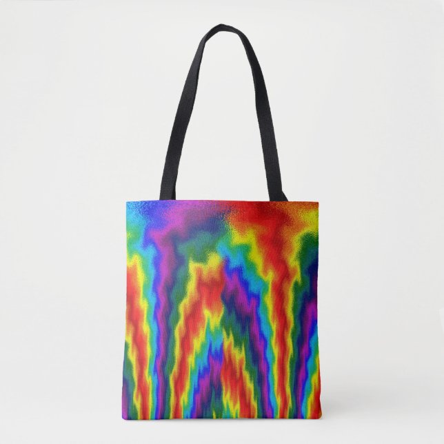Flaming Rainbow Tote Bag (Front)