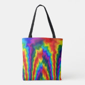 Flaming Rainbow Tote Bag (Back)