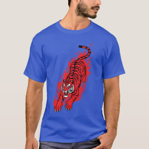 Flaming Red Tiger – Fierce Fire Beast Tee
