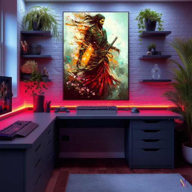 Flaming Samurai – The Eternal Warrior Poster (Creator Uploaded)