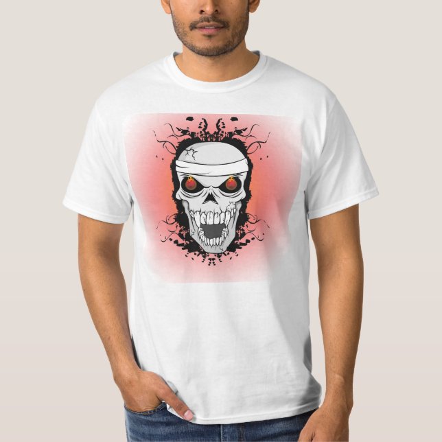 Flaming scull t-shirt (Front)