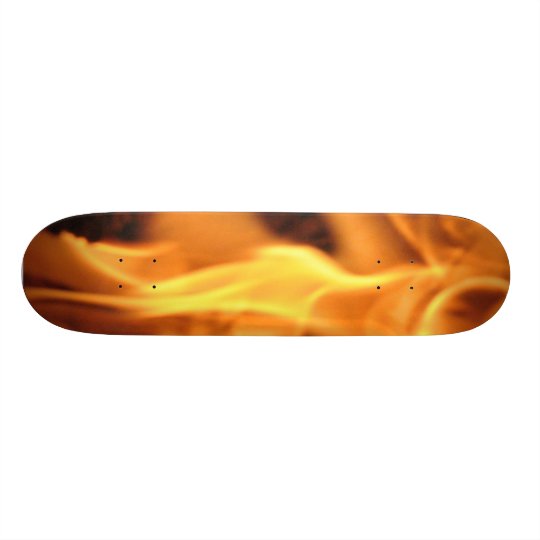 Flaming Skateboard