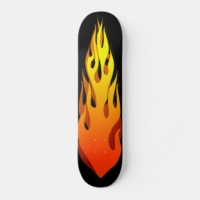 Flaming  Skateboard (Front)