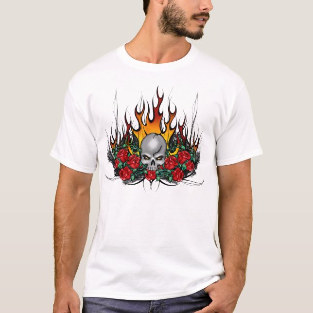 Flaming Skull T-shirt (Front)