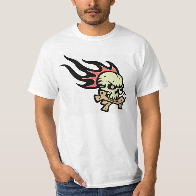 Flaming skull T-Shirt (Front)