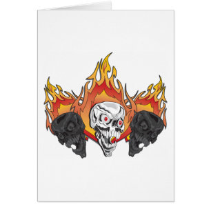 Flaming Skulls