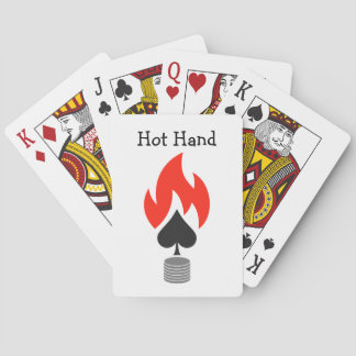 Flaming Spade and Chips Playing Cards