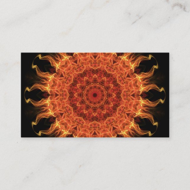 Flaming Sun Business Card (Front)