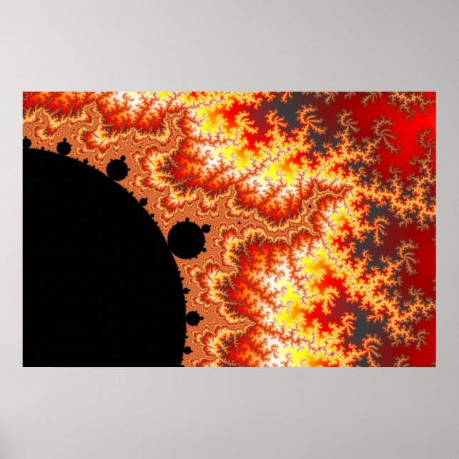 Flaming Sun - Fractal Poster (Front)