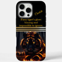 Flaming tiger prowls the night